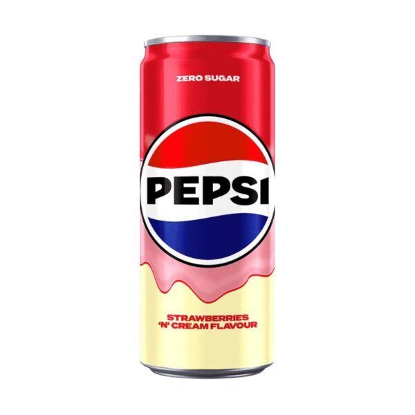 Pepsi Strawberry Cream Slim Can 330ml