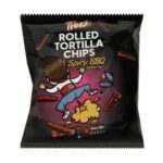 Tveez Rolled Tortilla Chips Spicy BBQ 113gr