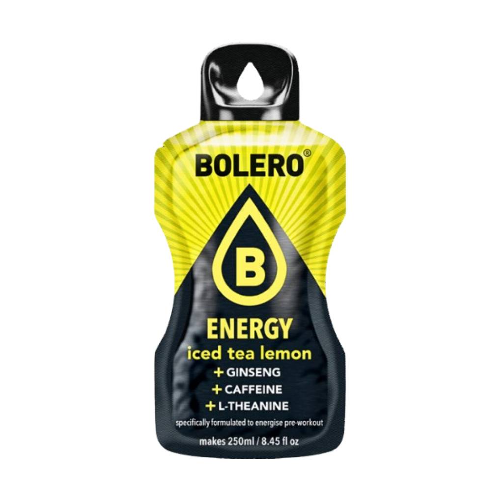 Bolero Energy Drink Iced Tea Lemon 6x7gr Bolero Κουτάκι Ενεργειακό Ρόφημα Iced Tea Lemon 6x7gr - Image 1