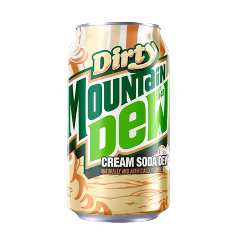 Mountain Dew Dirty Cream Soda 355ml USA Mountain Dew Dirty Cream Soda 355ml USA - Image 1