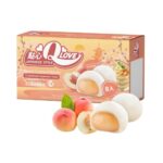 NEW QLove White Peach Custard Premium Filling Mini Mochi 80g TWN