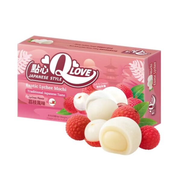 QLove Exotic Lychee Mini Mochi 80g TWN