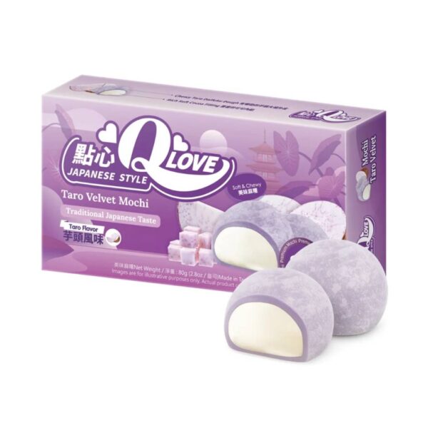 QLove Velvet Taro Mini Mochi 80g TWN