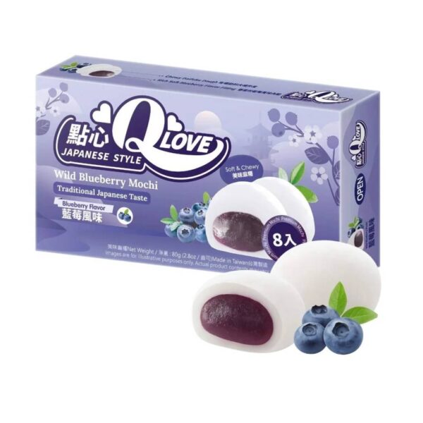 QLove Wild Blueberry Mini Mochi 80g TWN