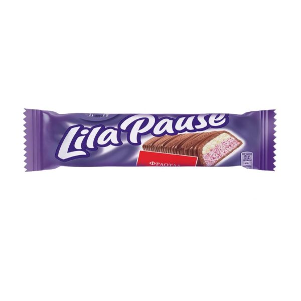 Milka Lila Pause Φράουλα 34gr