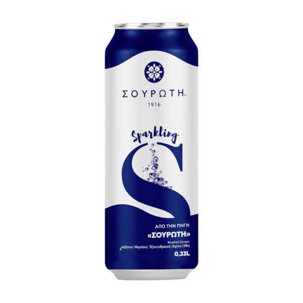 Sparkling Water Souroti Can 330ml
